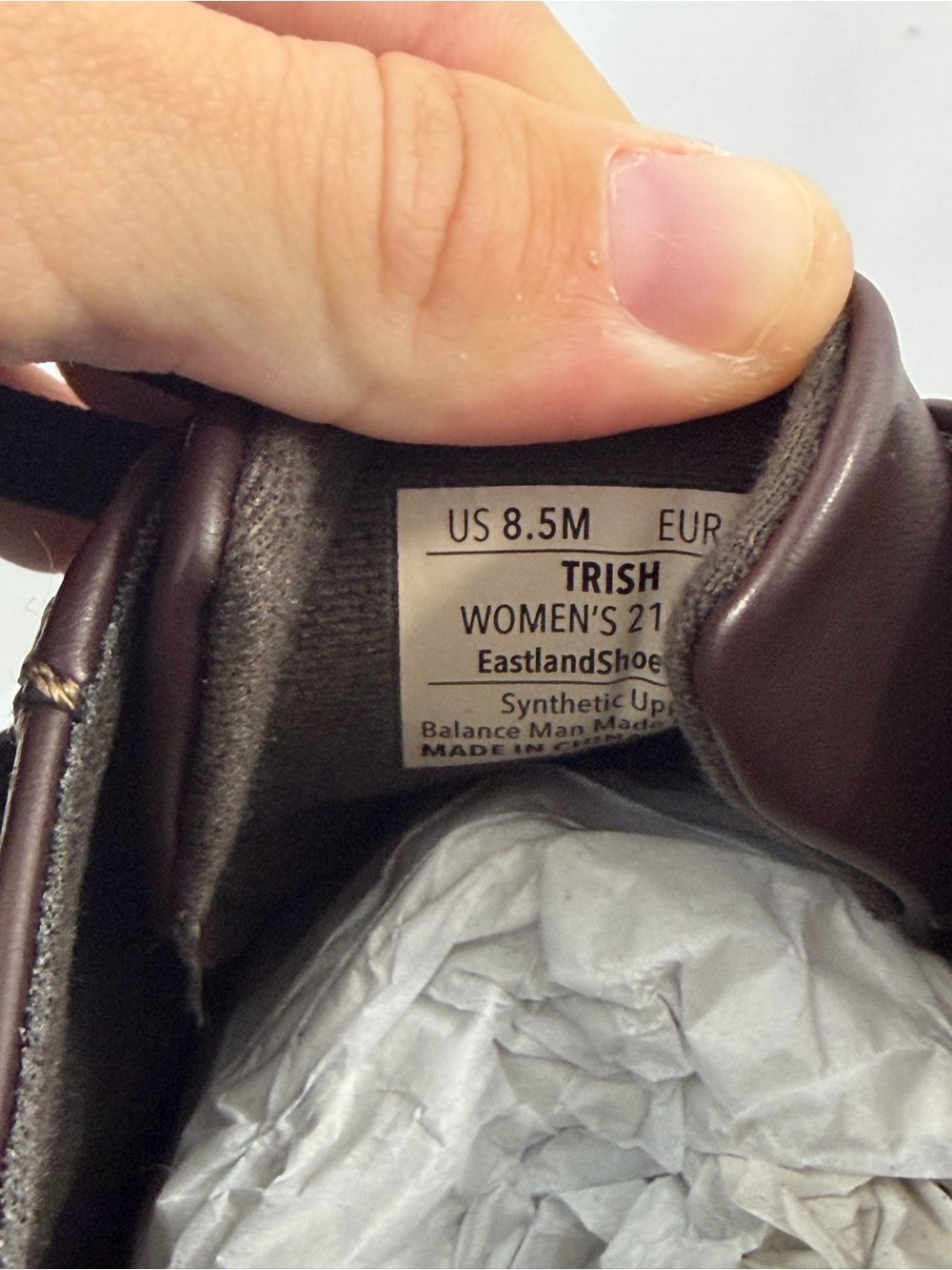 NWT Eastland Women’s Size 8.5 Dark Brown Lace-Up Casual Oxfords - Picture 4 of 10